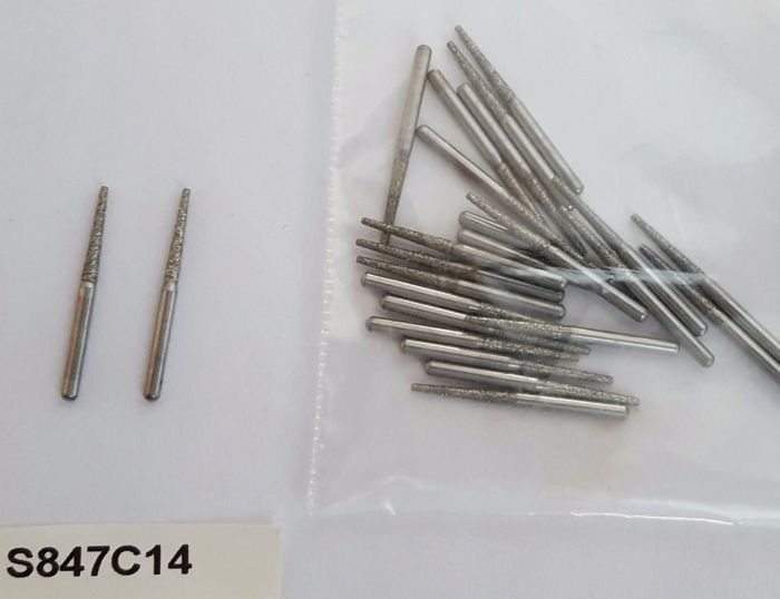 Боры стоматологические алмазные для турбинного наконечника США S847C14, S847LR14,S847RD18. Zooble.com.ua