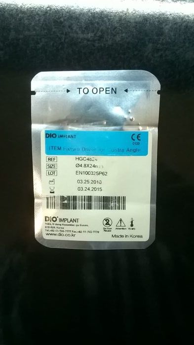 Имплантовод Dio implants (Корея). Все размеры указаны на упаковке. Перед использованием подлежит автоклавированию Zooble.com.ua