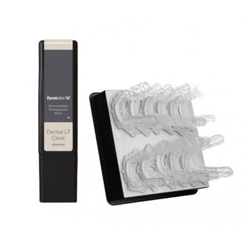 Картридж із стоматологічною фотополімерною смолою Dental LT Clear для 3D принтера Formlabs Zooble.com.ua