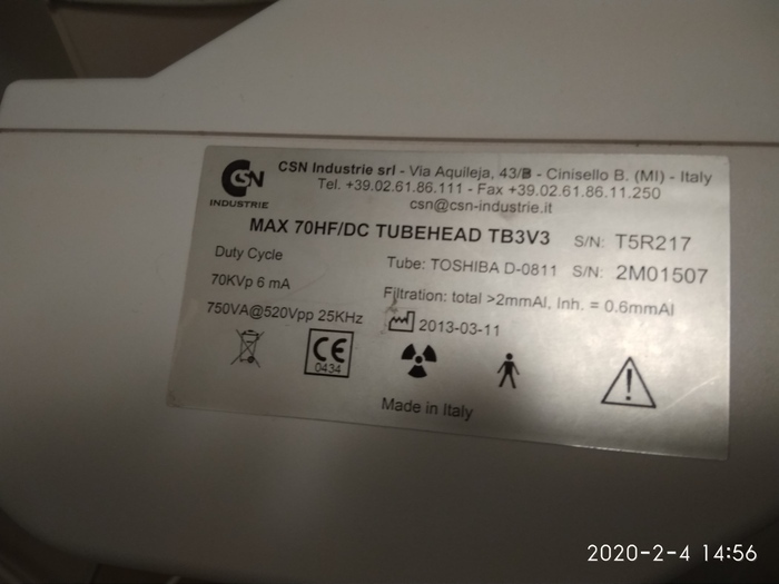 Рентген стоматологический CSN MAX 70. Отличное техническое и косметическое состояние Zooble.com.ua