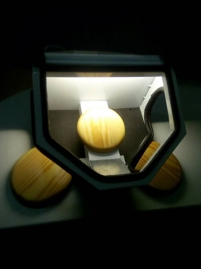 Вытяжка для зуботехнических работ с полировочный боксом, подставки для рук, модуль ВМ-1 (финагель) Zooble.com.ua