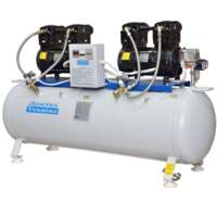 Компрессор безмасляный, малошумный ДТ1500/2-130. Мощность - 2*1500 Вт. Объем ресивера - 130л. Zooble.com.ua