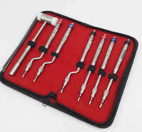 Набір остеотом для закритого синус ліфтингу стоматологічні остеотоми ввігнуті+молоточок Zooble.com.ua