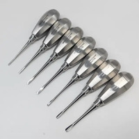 Набір стоматологічних елеваторів/люкстаторів 7 шт (прямі та зігнуті 2–5 мм), нерж. сталь Zooble.com.ua