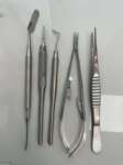 Набір:зонд,пінцет, голкотримач, тримач для леза,распатор 15см Zooble.com.ua