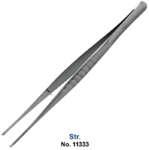 ПінцетStr, прямий, для м`яких тканин, з гачком (YDM) Японія знижка 300грн до кінця листопада! 1650грн/шт Zooble.com.ua