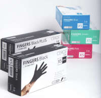 Рукавиці нітрилові CEROS TM FINGERS Green XS (100шт) оглядові, неприпудрені Zooble.com.ua