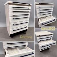 Стоматологічна тумбочка KAVO Domino в гарному стані 6 шухляд мобільна на колесах розміри 82*50*50 Zooble.com.ua