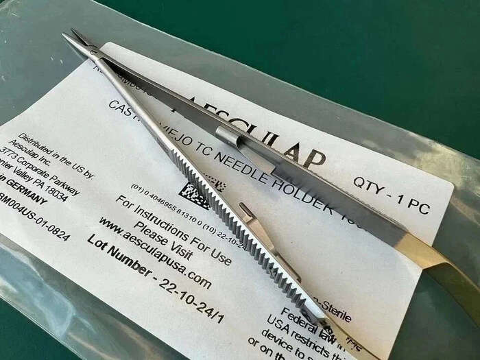 Aesculap BM004US CASTROVIEJOTC NEEDLE HOLDER 180 MM Zooble.com.ua