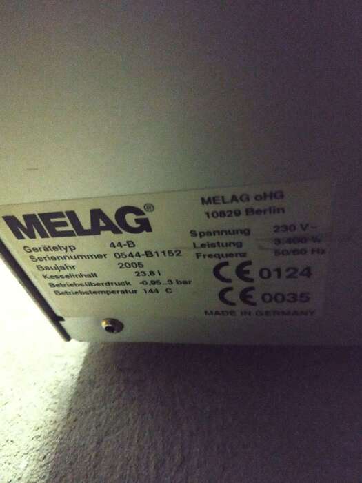 Автоклав Melag 44 В, в ідеальному стані після регулярної профілактики, маловживаний. Zooble.com.ua