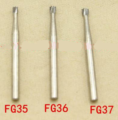 Бор вольфрамовый для турбинных наконечников, твердосплавный, обратный конус. FG-35, 36, 37 Подробности www.dent.10ki.biz Zooble.com.ua