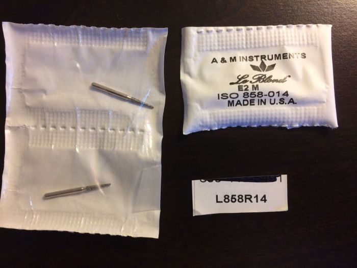 Боры стоматологические алмазные для турбинного наконечника высокого качества производство США L858R14 Zooble.com.ua