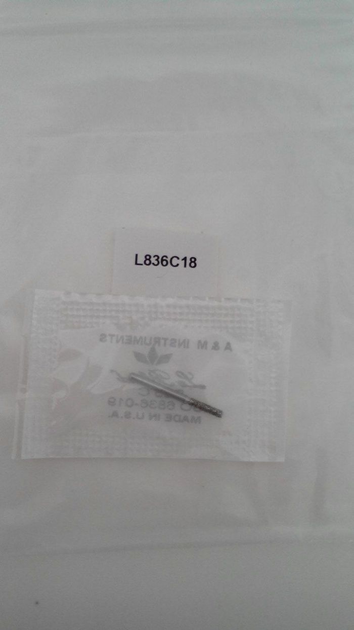 Боры стоматологические алмазные для турбинного наконечника высокого качества производство США L836C18 Zooble.com.ua