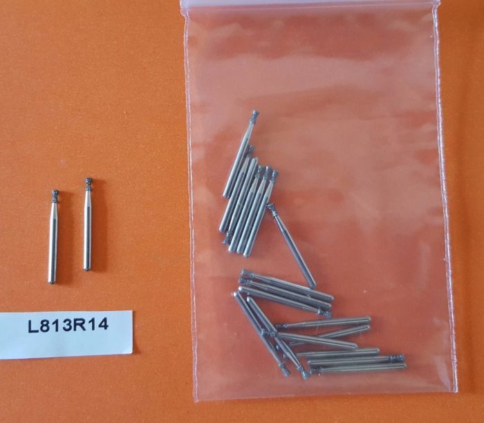 Боры стоматологические алмазные для турбинного наконечника высокого качества производство США L813R14 Zooble.com.ua