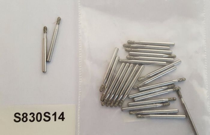 Боры стоматологические алмазные для турбинного наконечника высокого качества производство США S830S14 Zooble.com.ua