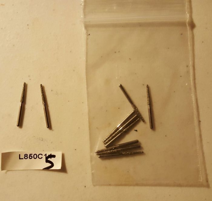 Боры стоматологические алмазные для турбинного наконечника высокого качества производство США L850C15 Zooble.com.ua