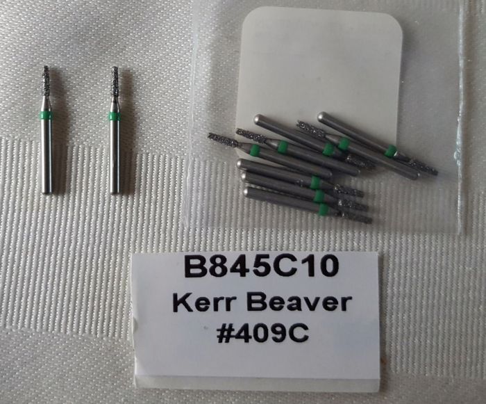Боры стоматологические алмазные для турбинного наконечника, высокого качества, производство США Kerr Beaver B845C10 Zooble.com.ua