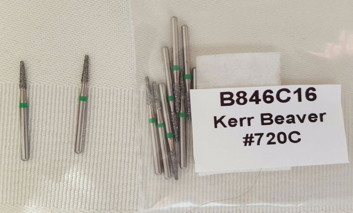 Боры стоматологические алмазные для турбинного наконечника, высокого качества, производство США Kerr Beaver B846C16 Zooble.com.ua