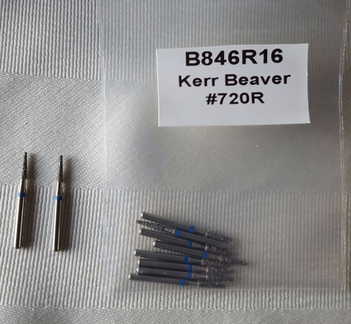 Боры стоматологические алмазные для турбинного наконечника высокого качества производство США Kerr Beaver B846R16 Zooble.com.ua