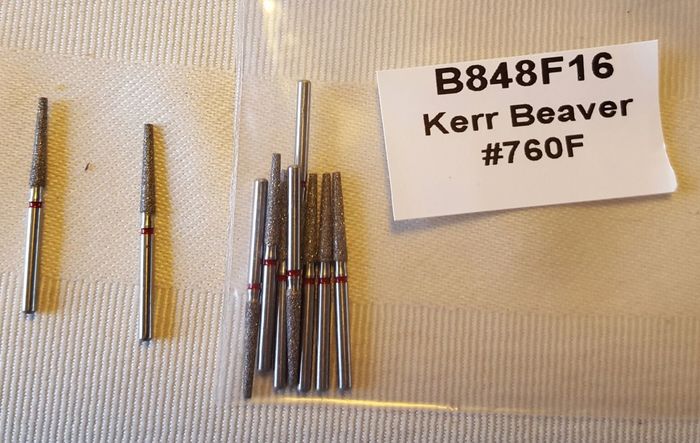 Боры стоматологические алмазные для турбинного наконечника, США Kerr Beaver B848R14,B848F16,B848R18,B848F14. Zooble.com.ua