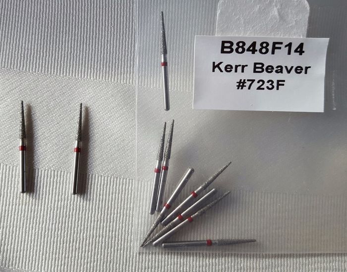 Боры стоматологические алмазные для турбинного наконечника, США Kerr Beaver B848R14,B848F16,B848R18,B848F14. Zooble.com.ua