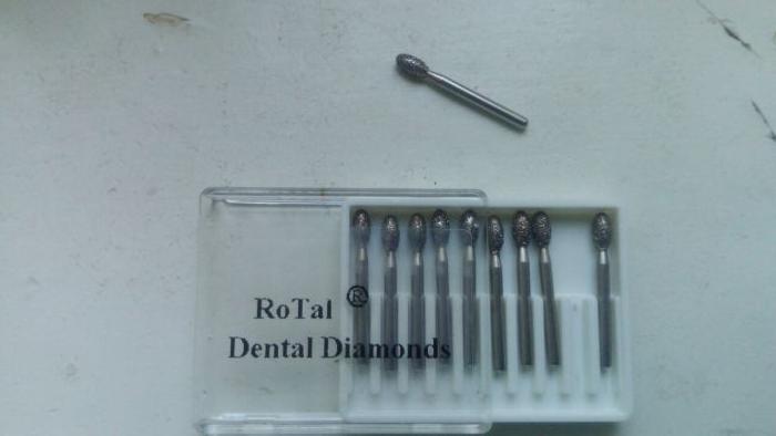 Боры стоматологические алмазные для турбинного наконечника высокого качества, производство Швейцария 370С Zooble.com.ua