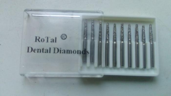 Боры стоматологические алмазные для турбинного наконечника высокого качества производство Швейцария 271С Zooble.com.ua