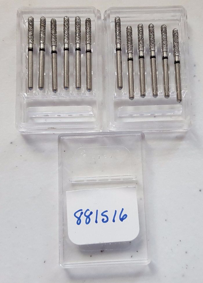 Боры стоматологические алмазные для турбинного наконечника высокого качества производство США 881S12,881S16. Zooble.com.ua