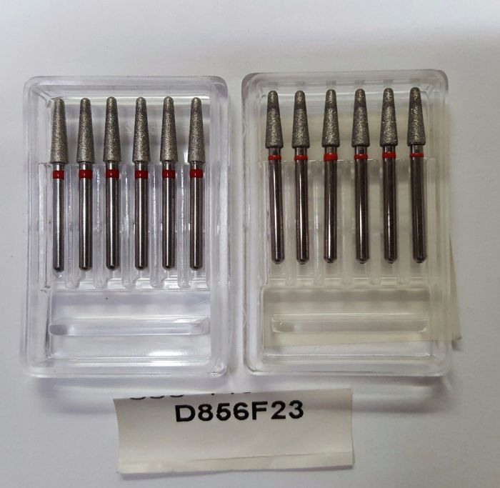 Боры стоматологические алмазные для турбинного наконечника высокого качества производство США D856F23 Zooble.com.ua