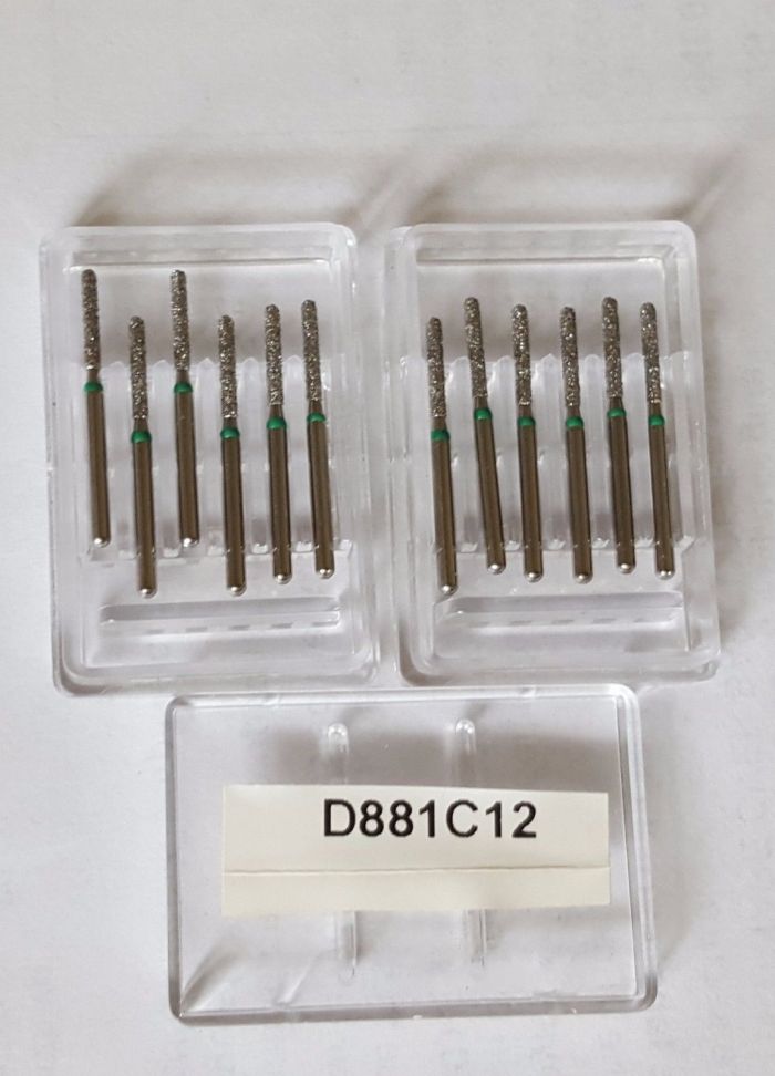 Боры стоматологические алмазные для турбинного наконечника высокого качества производство США D881C12,D881F18. Zooble.com.ua