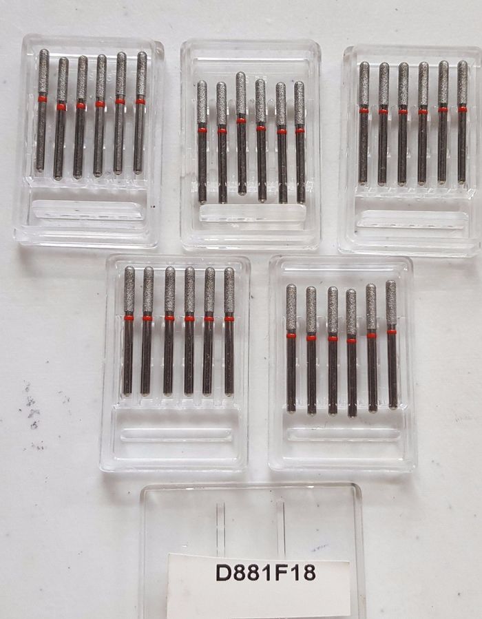 Боры стоматологические алмазные для турбинного наконечника высокого качества производство США D881C12,D881F18. Zooble.com.ua