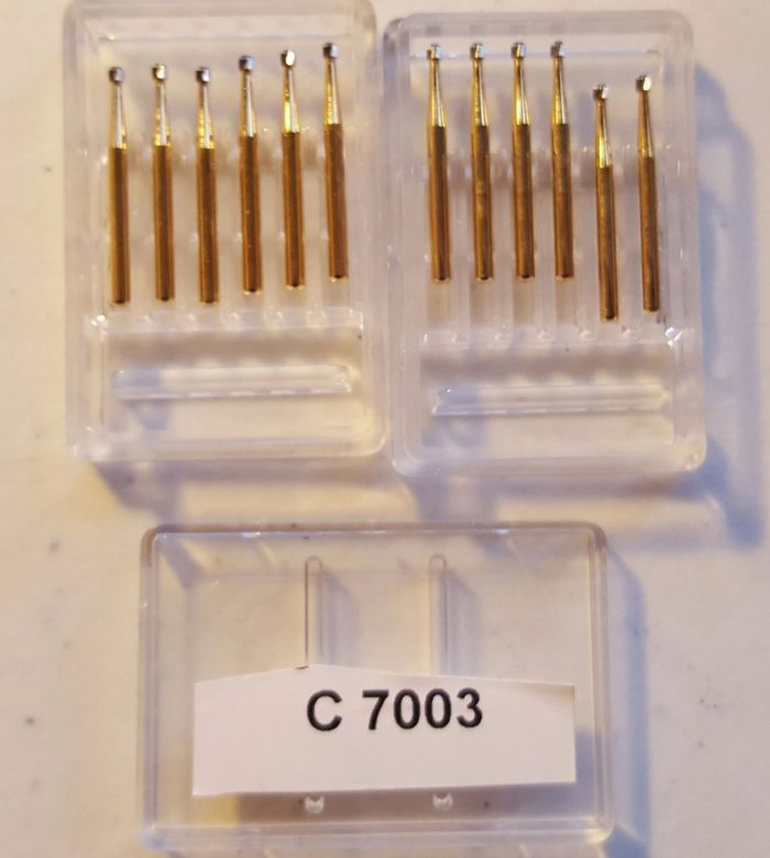 Боры стоматологические для турбинного наконечника, высокого качества, производство США C7003 Zooble.com.ua