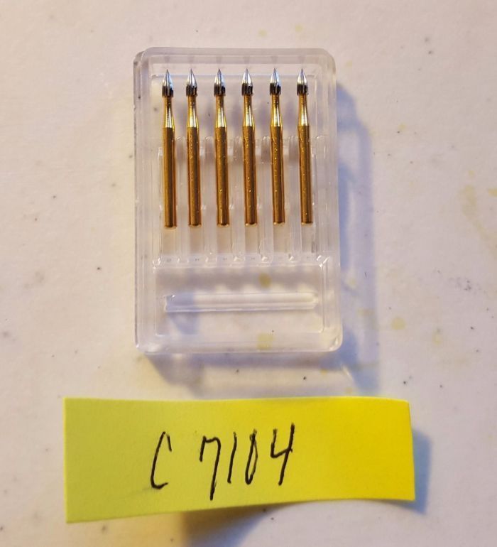 Боры стоматологические для турбинного наконечника, высокого качества, производство США C 7104 Zooble.com.ua