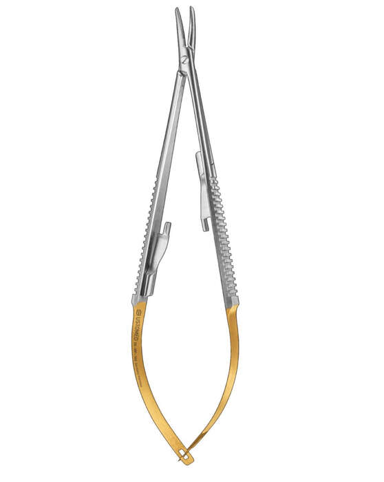 CASTROVIEJO, голкотримач з HM, 14 см, вигнутий Ustomed, Німеччина Zooble.com.ua