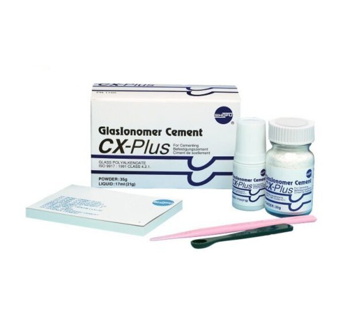 Cx-Plus Glasionomer cement (ЦХ-Плюс Глазіономер Цемент) 35 г + 17 мл Zooble.com.ua