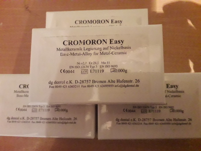 DG DENTAL CROMORON EASY Нікеле-хромовий сплав. Zooble.com.ua
