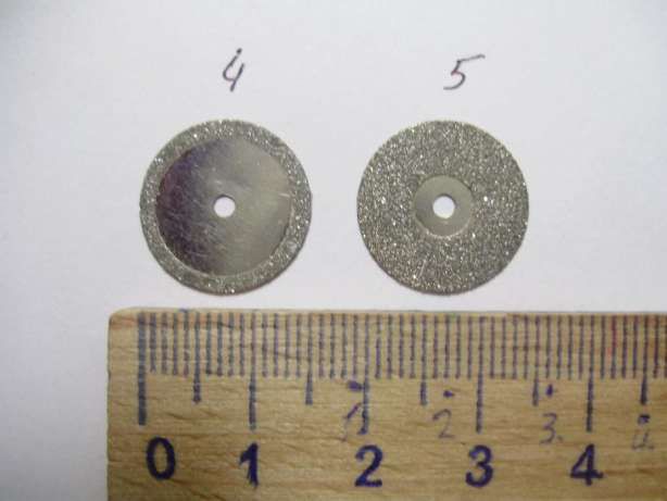 Диск алмазний для бормашини поз.1, 2, 4, 6, 7 – двохсторон. поз.3, 5, 8 – односторон. поз.9, 10 – односторон.чашкоподіб. Zooble.com.ua