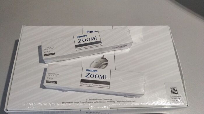 Двойной набор для отбеливания зубов Philips ZOOM, Гель 25% H2O2 Zooble.com.ua