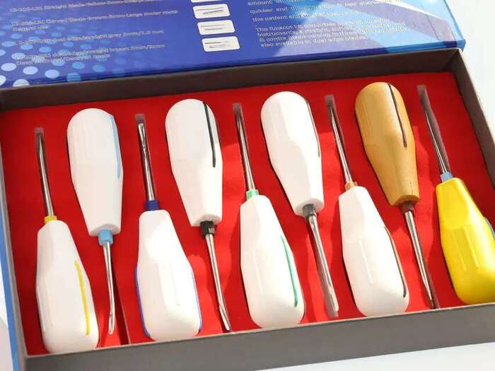 Елеватори (Люксатори) 9шт для видалення зубів та апексів(можна автоклавувати) Китай Zooble.com.ua