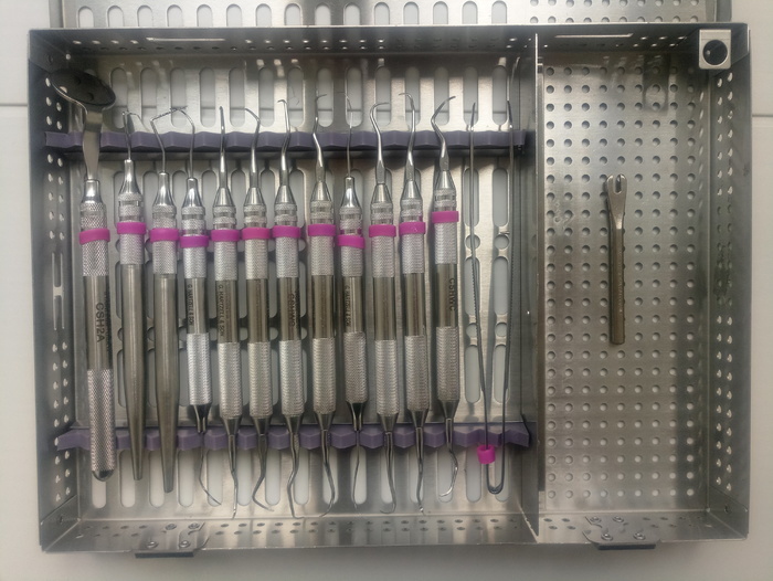 G.Hartzell&son повний оригінальний стоматологічний пародонтологічний набір 14 інструментів + касета чудовий стан Zooble.com.ua