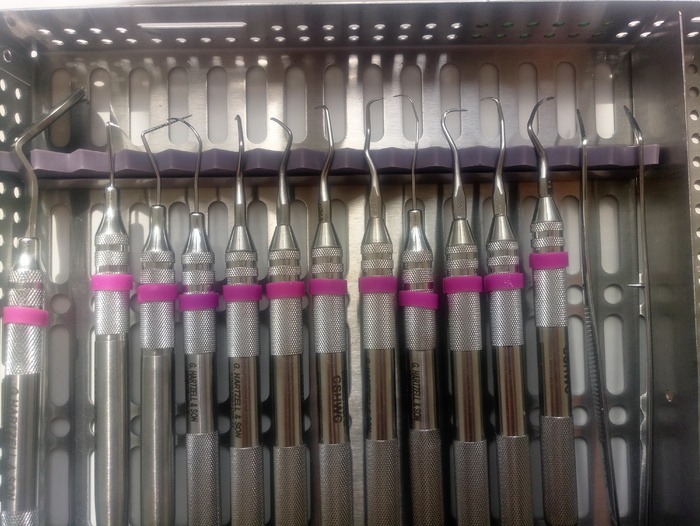 G.Hartzell&son повний оригінальний стоматологічний пародонтологічний набір 14 інструментів + касета чудовий стан Zooble.com.ua