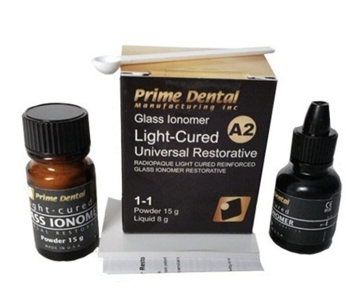 GLASS IONOMER LC світлотверднучий склоіономерний пломбувальний цемент На складі! Zooble.com.ua