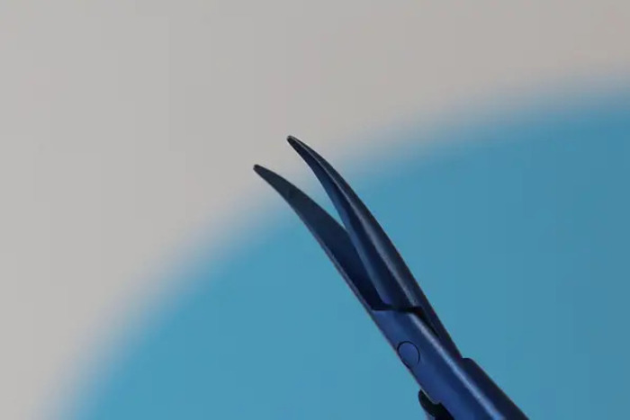 Голкотримач кастровердже 12см (зігнутий) , титановий замок(Пакистан) Zooble.com.ua