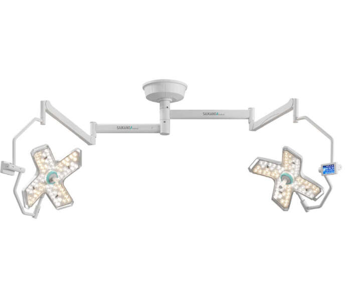 Хірургічна безтіньова лампа AInno Light 10/20 Один купол Два куполи Мобільна лампа 160 000 лк (10 рівнів) Zooble.com.ua