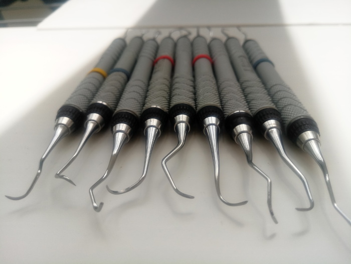 Hu-Friedy кюретки скалери якісні інструменти для стоматології made in USA Hu-Friedy продаж поштучно або набором 9шт торг Zooble.com.ua