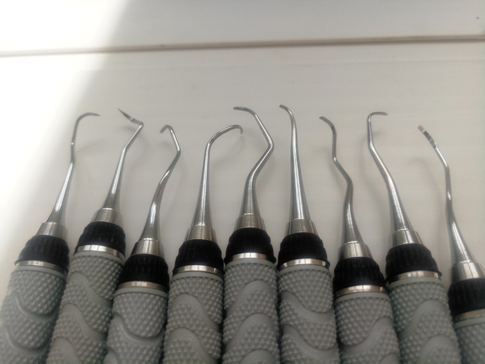 Hu-Friedy кюретки скалери якісні інструменти для стоматології made in USA Hu-Friedy продаж поштучно або набором 9шт торг Zooble.com.ua