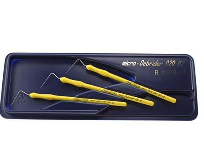 Інструмент для первинної обробки кореневих каналів MICRO DEBRIDER 020 .02, 3 шт. ВИРОБНИК : Dentsply Zooble.com.ua