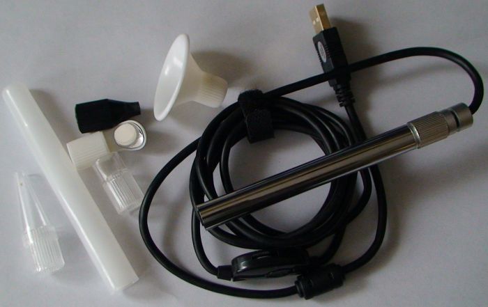 Интраоральная металлическая камера USB с подсветкой + кронштейн. Увеличение 500х, 6 насадок. Подробно dent.10ki.biz Zooble.com.ua