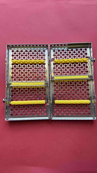 Касета для інструментів Hu-Friedy(USA) оригінал якісна касета для транспортування та стерилізації інструментів Zooble.com.ua