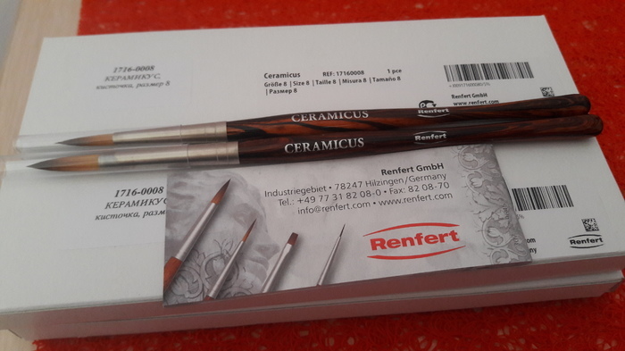 Кисть Renfert Ceramicus - искуственный ворс. Zooble.com.ua